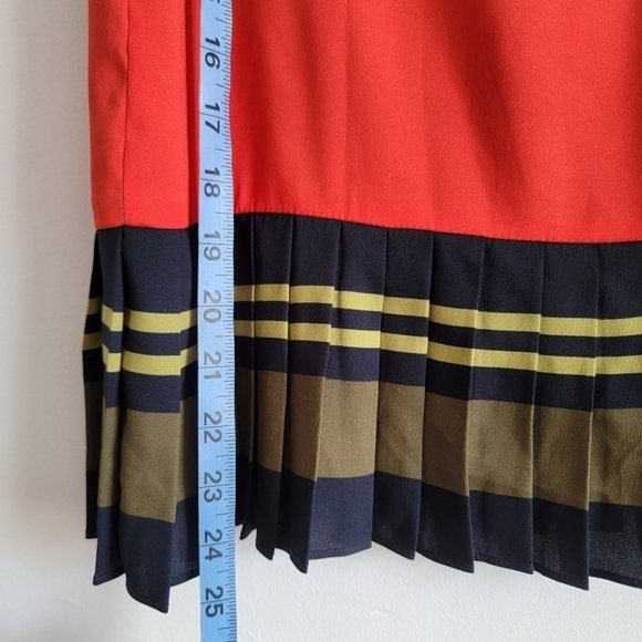 Ann Taylor stripped pleated skirt sz 12 - Picture 9 of 10